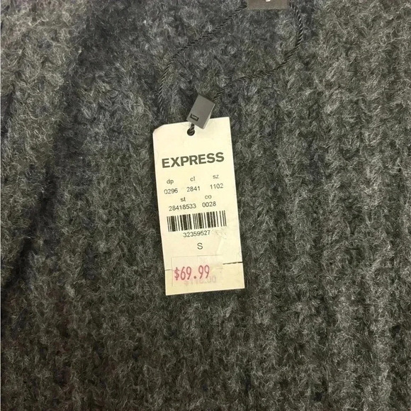 Express NWT Color Block Duster Cardigan Size Small - Picture 9 of 11